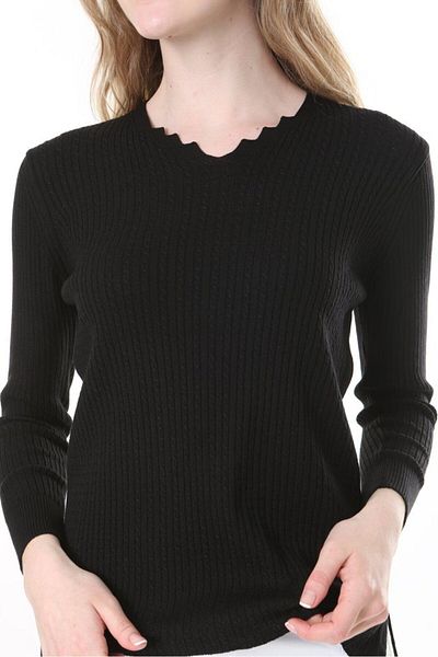 Lamierra Tricotaj Pulover Elantik Lycra