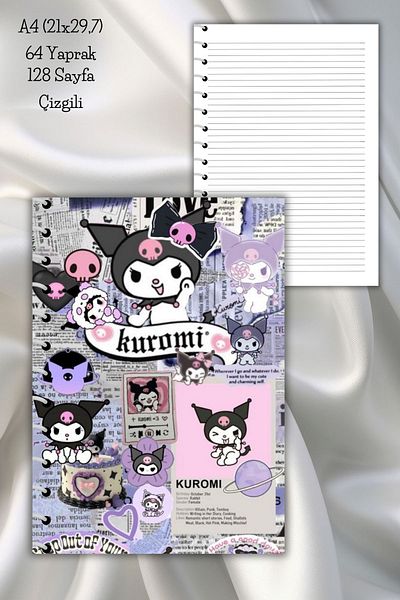 daily notebook دفتر ملاحظات مدرسي مقاس A4 كورومي - 64 ورقة (21x29,7 سم)