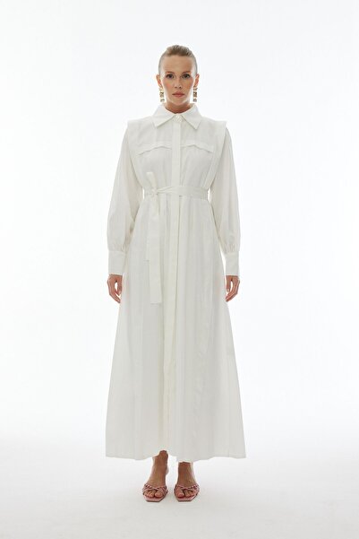 QALVE Poplin Shirt Dress