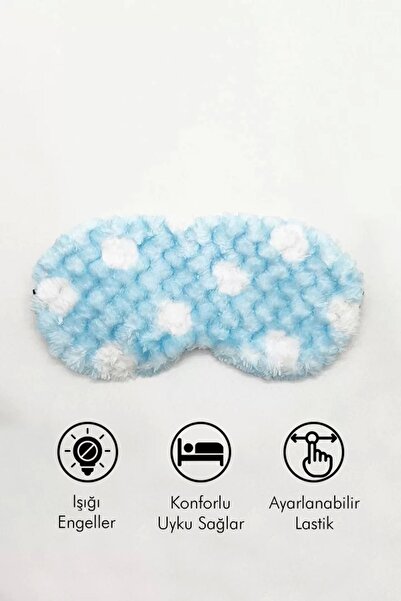 little Luv Çocuklar İçin Puantiyeli Peluş Uyku Bandı