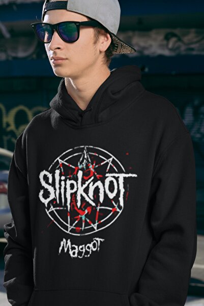 SEVBANO Slipknot Maggot printana unisex majica s kapuljačom, veliki muzički b...