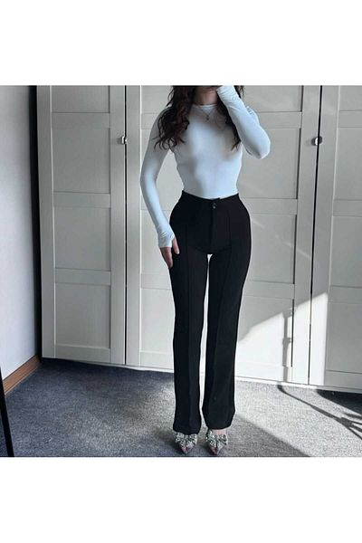 DeYz Oversize Lycra Palazzo Trousers - Cut