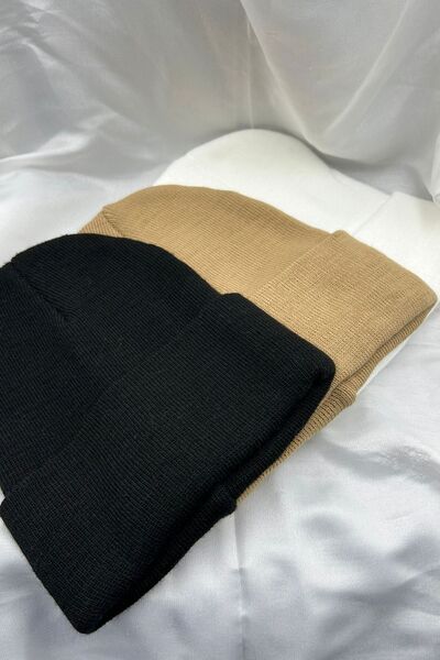 KISCHE 3 Pieces Unisex Men's Women's Flexible Comfortable Winter Windproof Black, White, Brown Beanie