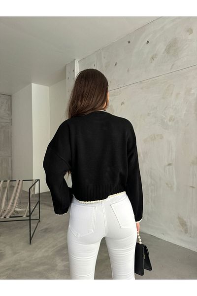 charm butik PULOVER DE BAZĂ CU TEXTURA MOALE DE FEMEIE