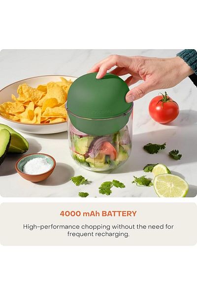 Nutricook Choppi Cordless Rechargeable Chopper 500mL CH600 - Green
