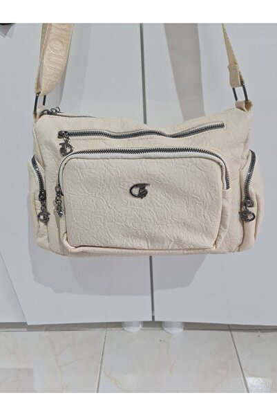 GÖNÜL Fermuarlı Yumuşak Deri El Ve Omuz Çantası