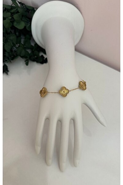 YENGEÇ Çelik Cleef Yonca Bileklik