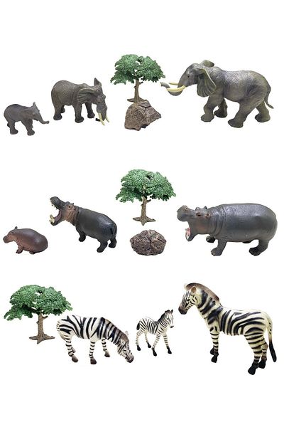 TTC Model Series Animal Figure Mix 3pcs (STYLE 1/2/3)