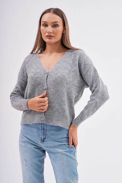 Butik Serdivan Soft V-Neck Openwork Knitted Knitwear Cardigan - Buttoned, Trendy New Season