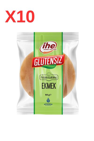 İhe Glutensiz Ekmek Proteini Azaltılmış 10x50 gr