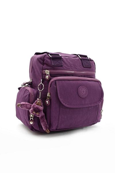 Baginn Geantă de umăr rezistentă la ploaie cu curea lungă încrucișată de 30*25 cm - țesătură clinker cu buzunare multiple
