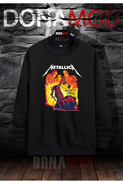 donamod Hanorac unisex oversize Metallica Iron Madien Black Sabbath Pantera S...