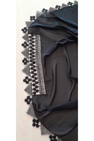 NUMİSTORE İğne oyası siyah renk namaz örtüsü