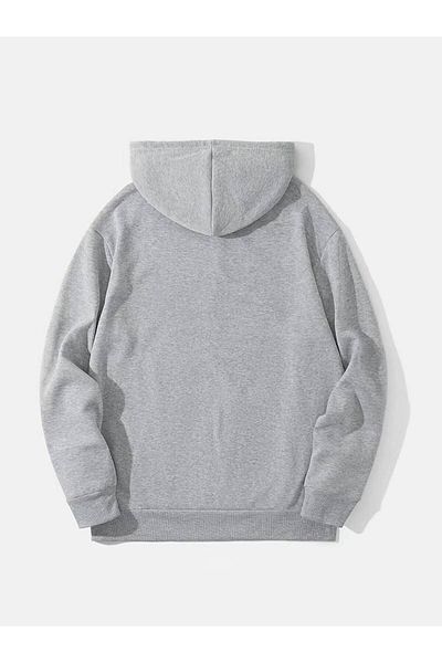 Keywest BBS Printed Unisex Oversize Winter Hoodie - 3 νήματα, 100% βαμβάκι, φούτερ με κουκούλα