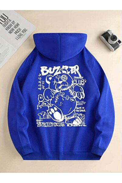 Machetta Толстовка з капюшоном з принтом Buzzer Unisex Оверсайз з капюшоном 3...