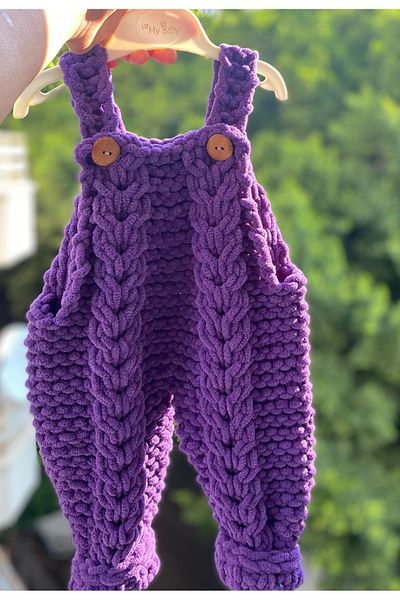 ÖRGÜCÜ DESİGN Puffy Baby Gardener Jumpsuit