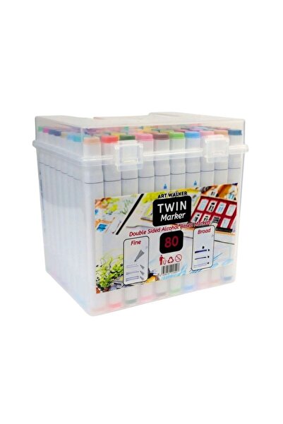 Art Tone Çantalı Profesyonel Twin Marker Seti 80li Set - Tasarım,Mimarlık,Res...