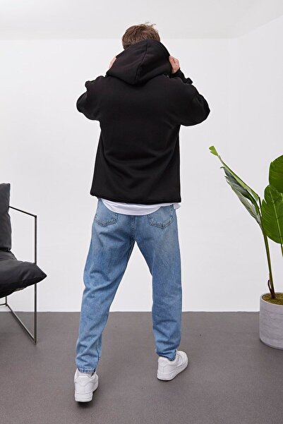 NOMARC Ανδρικό φούτερ με κουκούλα 571 Vip Bolfe μαύρο