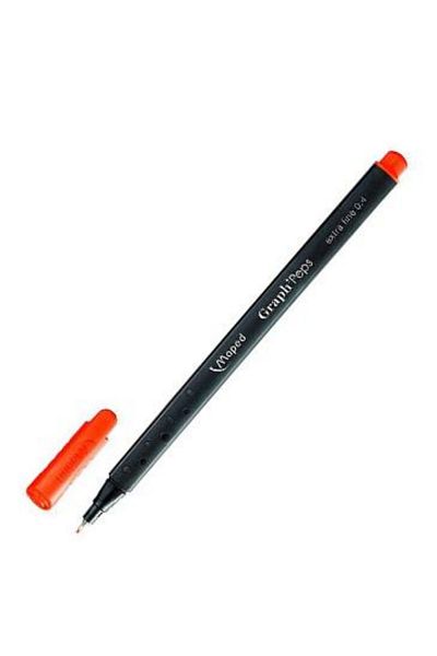 Maped Fineliner Orange Color Pen - 0.4 Mm, Pack of 12