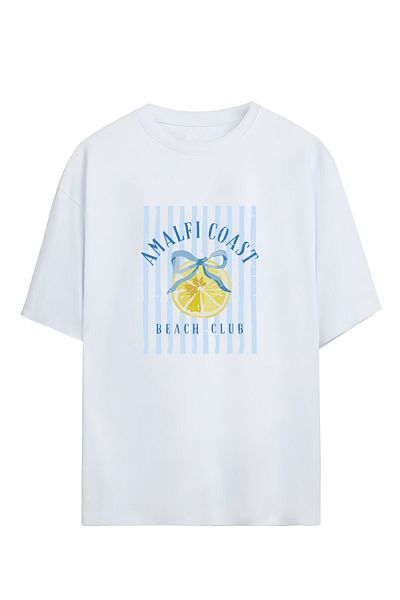 SVART WEAR Tricou oversize cu model Amalfi Coast