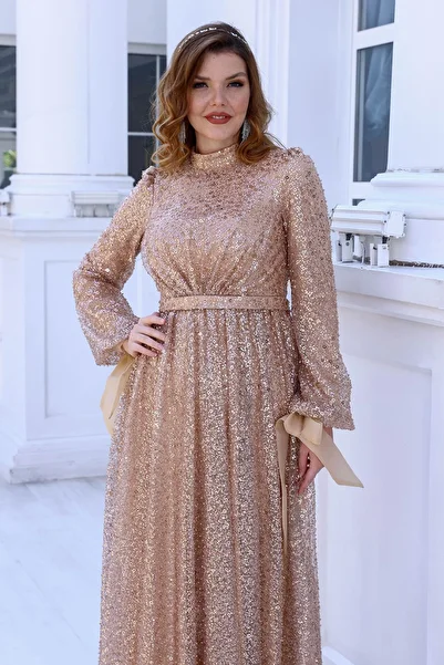 FUVAL MODA فستان سهرة حجاب - Merve