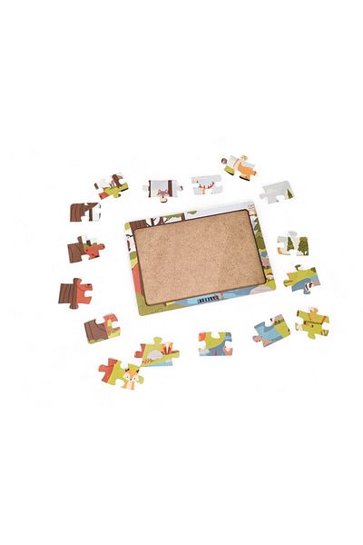 Fizello Animal Kingdom 14-16 Pieces - Educational Learning Wooden Children's Puzzle Baby Toy
