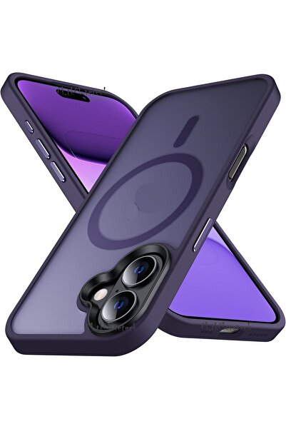 m.tk moveteck İphone 16 Plus Kılıf Mat Magsafe Şarj Özellikli Darbe Önleyici ...