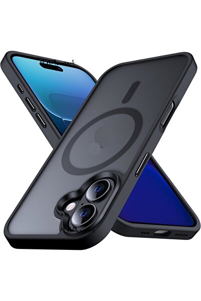 m.tk moveteck İphone 16 Plus Kılıf Mat Magsafe Şarj Özellikli Darbe Önleyici ...