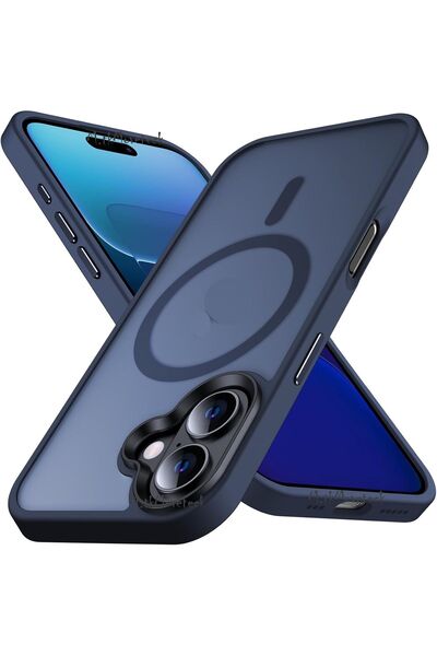 m.tk moveteck İphone 16 Plus Kılıf Mat Magsafe Şarj Özellikli Darbe Önleyici ...