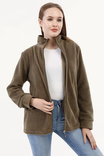 LİKAPA Zippered Fleece Coat