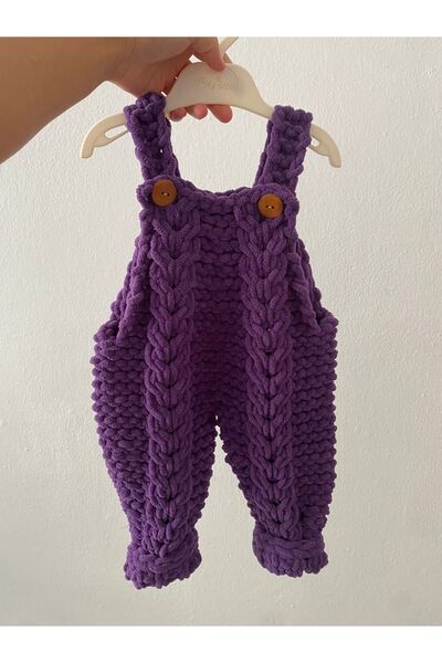 ÖRGÜCÜ DESİGN Puffy Baby Gardener Jumpsuit