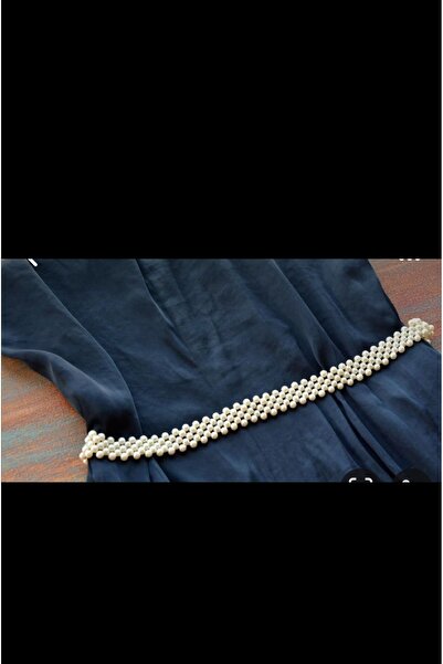 SmY Bag Tricotat manual cu perle cu două rânduri - centură cu perle