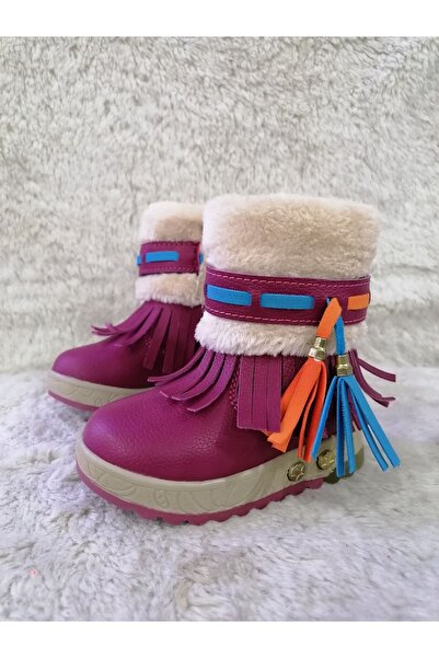 Özgür Kids PÜSKÜLLÜ İÇİ YÜNLÜ KIZ ÇOCUK BOT.