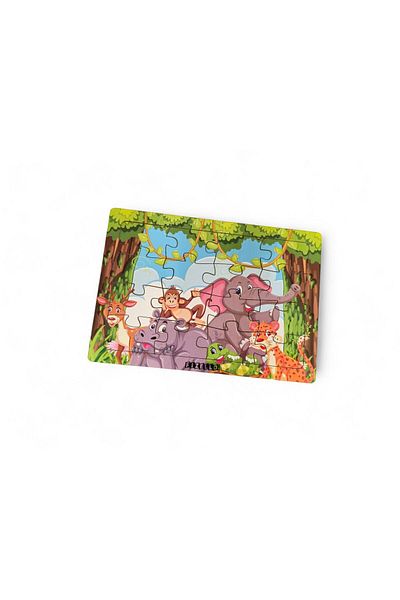 Fizello Animal Kingdom 5 - 16 Pieces Educational Learning Wooden Kids Puzzle Jigsaw Baby Kids Toy