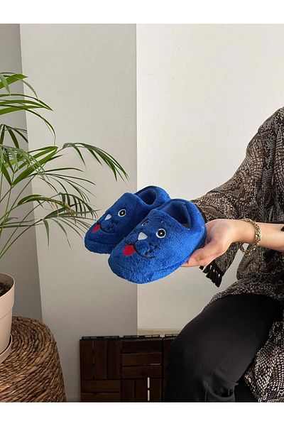 Behtah Kundura Ανδρικές παντόφλες μπαλαρίνας - Βαμβακερή επένδυση, φιγούρα σκύλου, σχολικά και οικιακά μποτάκια πολλαπλών χρήσεων