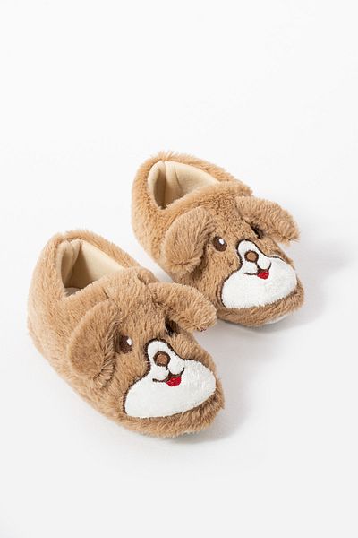 Moda Devrin Παιδικό παπούτσι Tan Rabbit με σχέδιο - Σπίτι και μποτάκια με φιγούρες