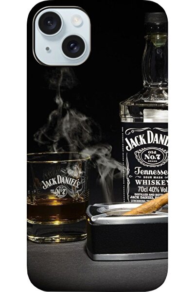Apple iPhone 13 Alkol Şişesi Desenli Kamera Korumalı HD Baskılı Silikon Kılıf