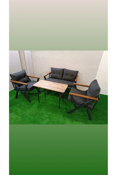 Store Metal Çay Seti,bahçe, Balkon, Cafe Koltuk Takımı 2 1 1 Masa