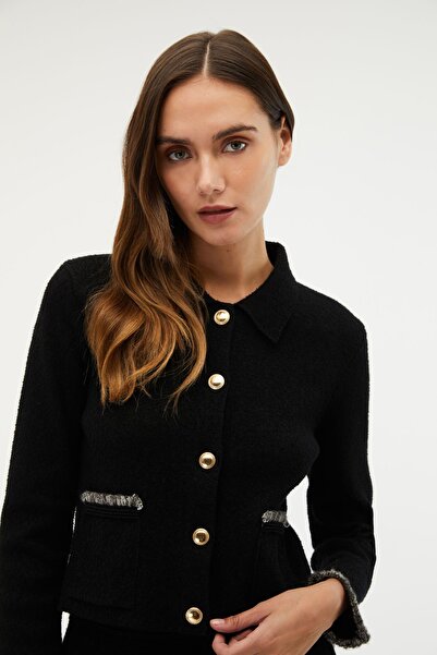 Mudo Pocket Detail Polo Collar Cardigan