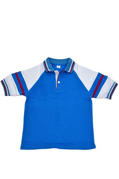 BAGLAN Tricou cu gât polo albastru turcoaz - ANDM-09