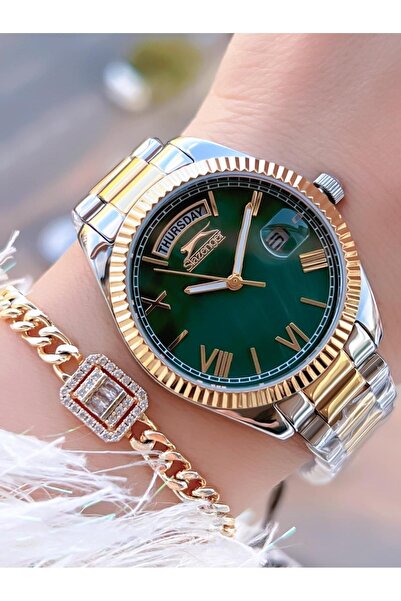 Slazenger 30 Mt Water Resistant Women's Wristwatch with Steel Bracelet Gift - Bsl.09.2338.4.08