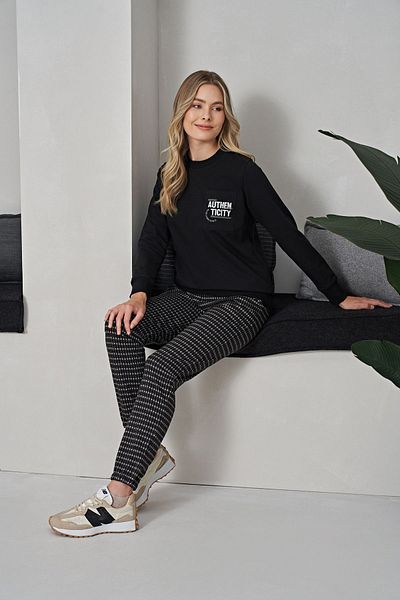 Poleren 8151 Set pijamale de iarnă pentru femei