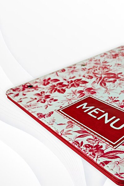 ankara menü Acidatli Printed A4 Menu Container