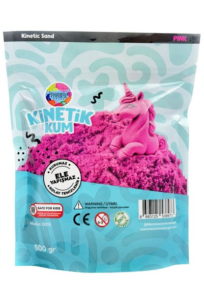 MammacomicaDough Mammacomica Dough Pembe Kinetik Kum - 500 gr