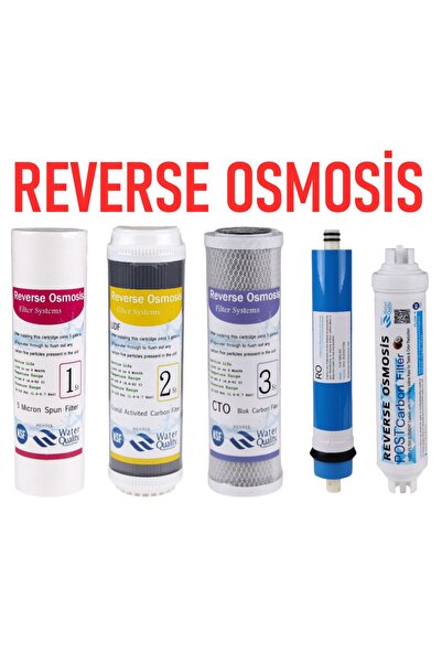 Reverse Osmosis Su Arıtma Komple 5 Li Set Filtre Takımı Water Quality (Housin...