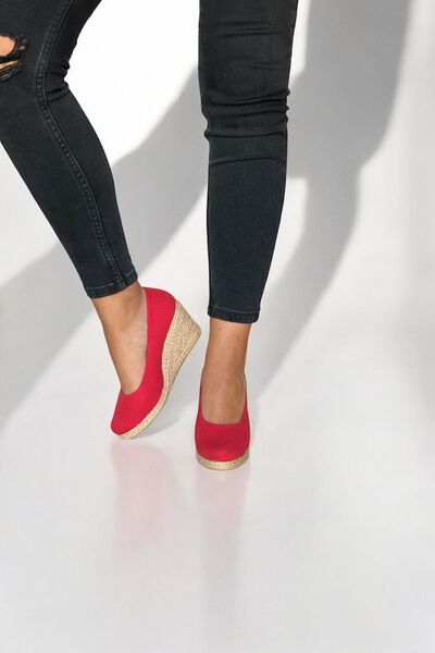 Y&D Shoes Women's Linen Espadrille – Wedge Heels, Stylish Summer Model