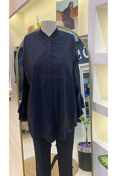 Invee Black Lace Guppy Invee Sleeve Shirt 7020