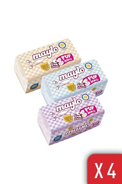 Maylo Puff Wipes 150 Sheets 4 Pack