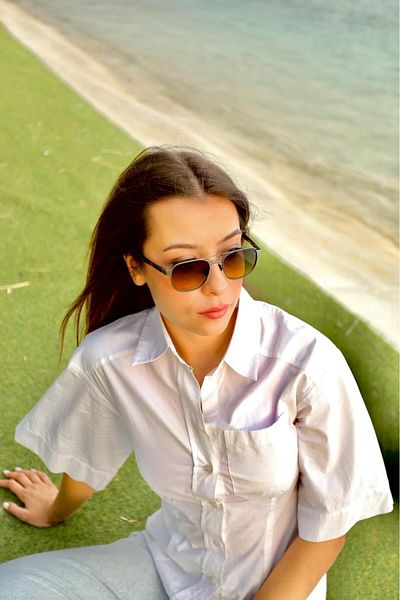 Eyes Force Uv Metal Laser Cut Sunglasses 4808