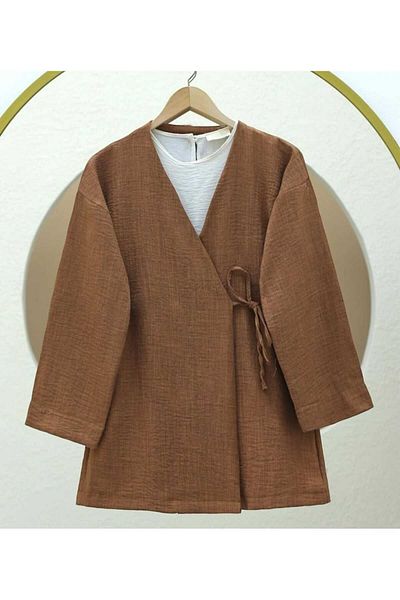 MODA VEDAT Двойно завързано кимоно